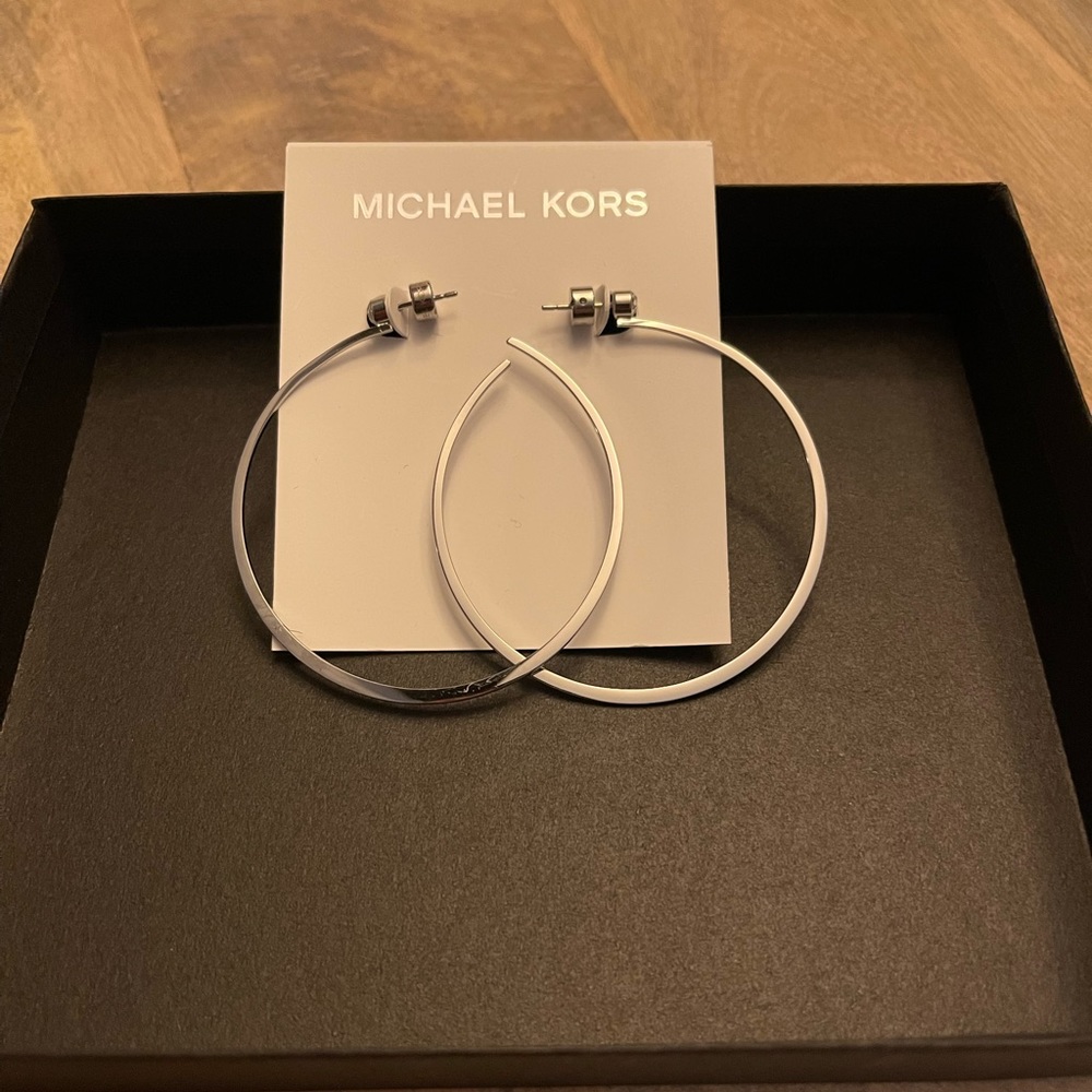 Michael Kors silver earrings